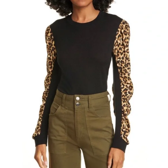 Veronica beard cheap leopard sweater